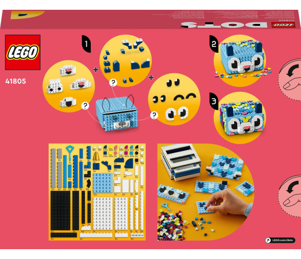 LEGO DOTS 41805 Kreatywny zwierzak - szuflada - 1090593 - zdjęcie 9